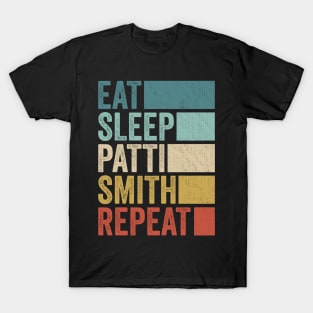 Funny Eat Sleep Patti Repeat Retro Vintage T-Shirt